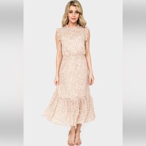 Sweetheart Pin Dot Ruffle Trim Dress brand new from Gibsonlook sold at Nordstrom